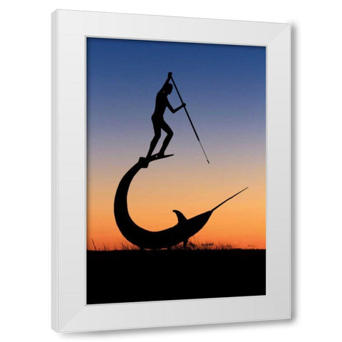 The Hunt White Modern Wood Framed Art Print by Gendreau, Katherine