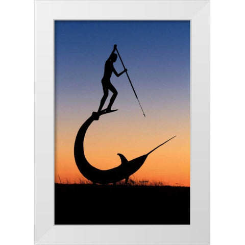 The Hunt White Modern Wood Framed Art Print by Gendreau, Katherine