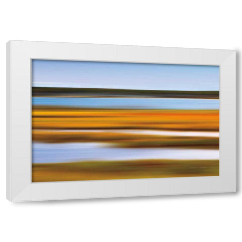 Autumn Marsh White Modern Wood Framed Art Print by Gendreau, Katherine