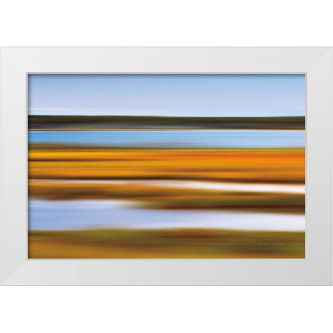 Autumn Marsh White Modern Wood Framed Art Print by Gendreau, Katherine
