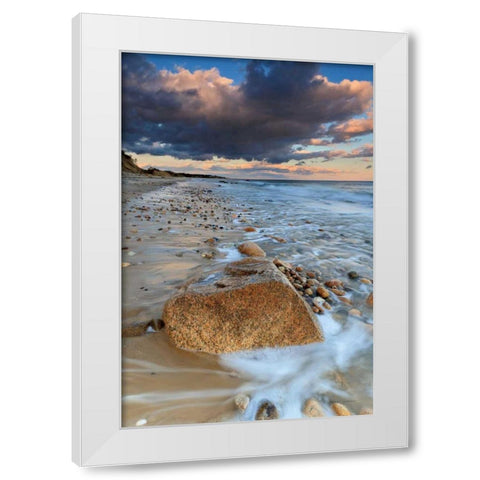 Squibnocket Sunset I White Modern Wood Framed Art Print by Gendreau, Katherine