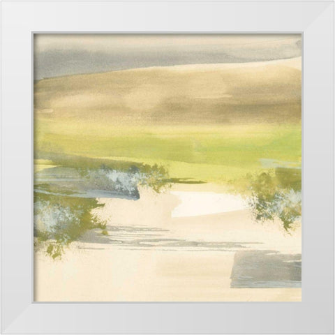 Grey Stone III White Modern Wood Framed Art Print by Paschke, Chris
