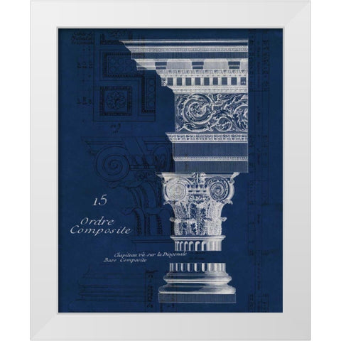 Architectural Rendering I Blueprint White Modern Wood Framed Art Print by Wild Apple Portfolio