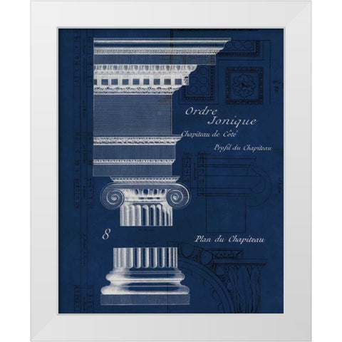 Architectural Rendering II Blueprint White Modern Wood Framed Art Print by Wild Apple Portfolio