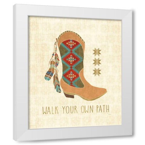 Southwest at Heart III White Modern Wood Framed Art Print by Charron, Veronique