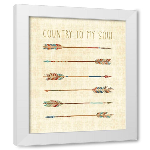 Southwest at Heart V White Modern Wood Framed Art Print by Charron, Veronique