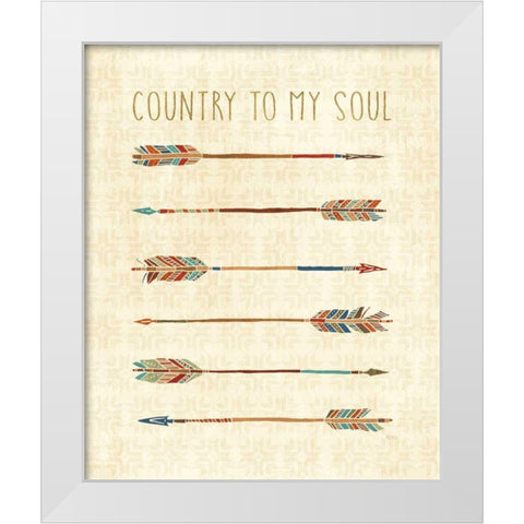 Southwest at Heart V White Modern Wood Framed Art Print by Charron, Veronique
