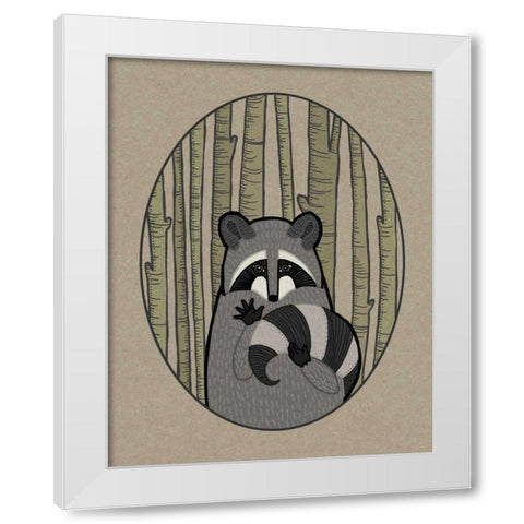 Forest Friends II White Modern Wood Framed Art Print by DeNeige, Elyse