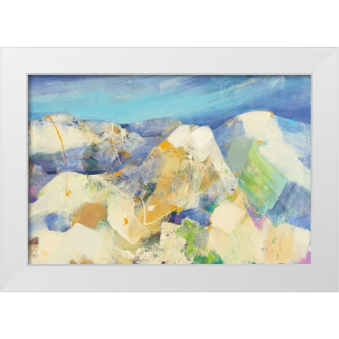 Wasatch White Modern Wood Framed Art Print by Hristova, Albena