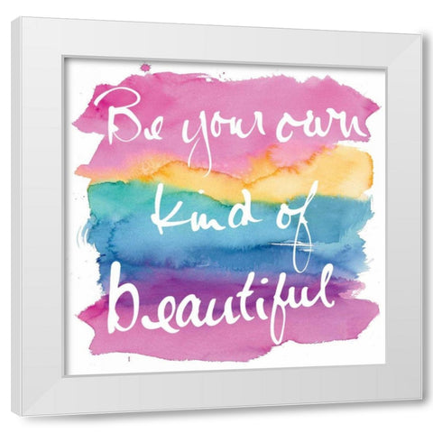 Miami Beautiful Sq White Modern Wood Framed Art Print by Schick, Mike