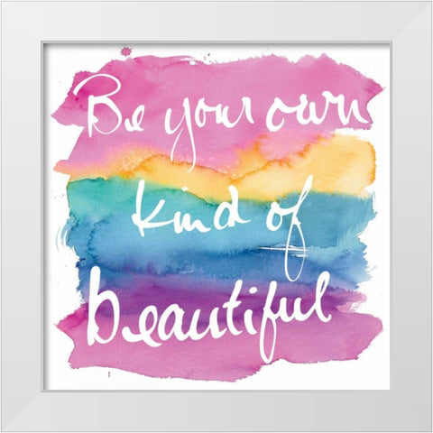 Miami Beautiful Sq White Modern Wood Framed Art Print by Schick, Mike