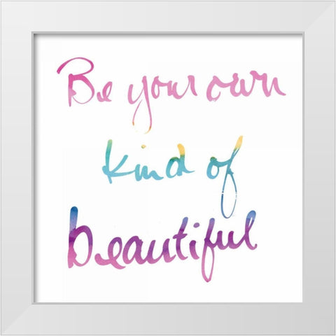 Miami Beautiful White Sq White Modern Wood Framed Art Print by Schick, Mike