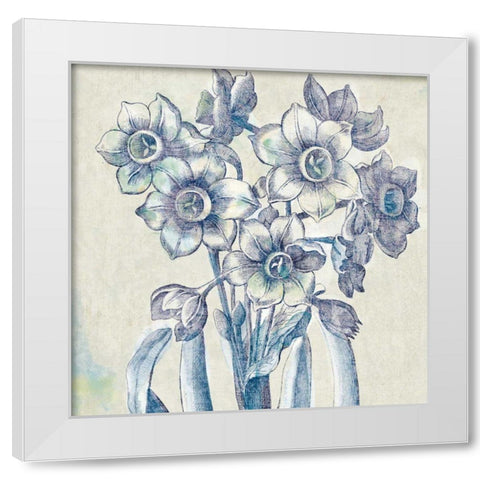 Belle Fleur IV White Modern Wood Framed Art Print by Schlabach, Sue