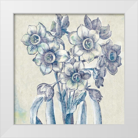 Belle Fleur IV White Modern Wood Framed Art Print by Schlabach, Sue