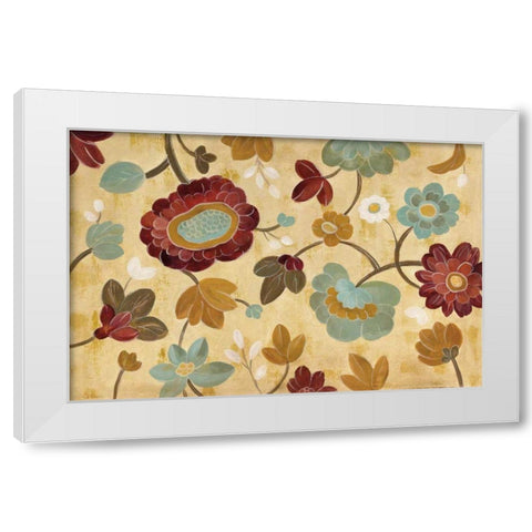 Arts and Crafts Garden I White Modern Wood Framed Art Print by Vassileva, Silvia