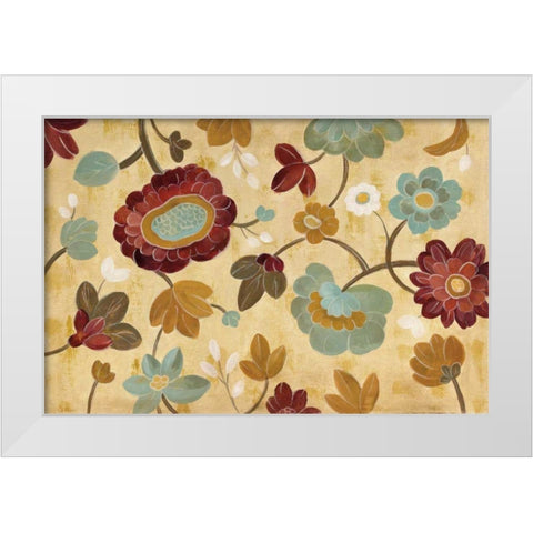 Arts and Crafts Garden I White Modern Wood Framed Art Print by Vassileva, Silvia