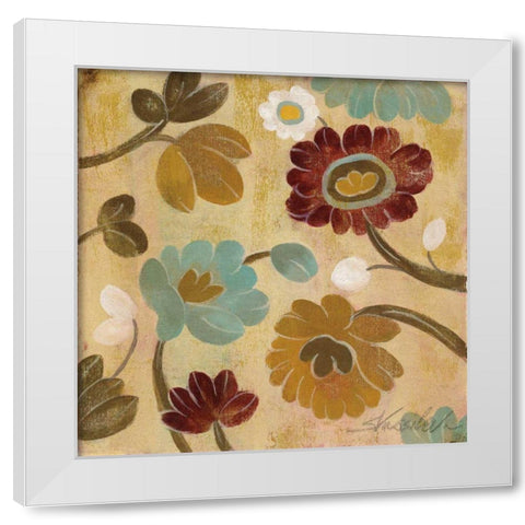 Arts and Crafts Garden III White Modern Wood Framed Art Print by Vassileva, Silvia