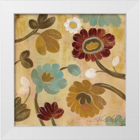 Arts and Crafts Garden III White Modern Wood Framed Art Print by Vassileva, Silvia