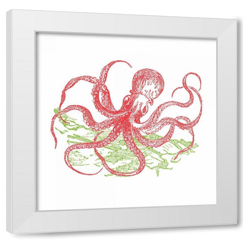 Sea Brights II White Modern Wood Framed Art Print by Wild Apple Portfolio