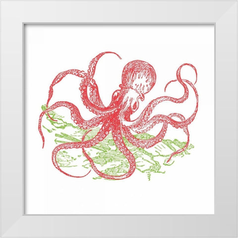 Sea Brights II White Modern Wood Framed Art Print by Wild Apple Portfolio