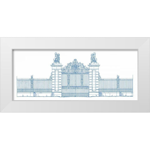 Majestic Gate I White Modern Wood Framed Art Print by Wild Apple Portfolio