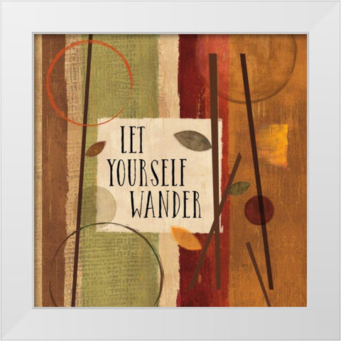 Modern Forest Quotes II White Modern Wood Framed Art Print by Charron, Veronique
