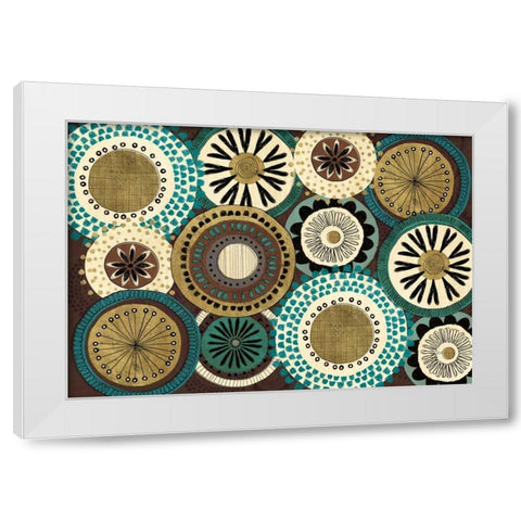 Spice Road I Blue White Modern Wood Framed Art Print by Charron, Veronique