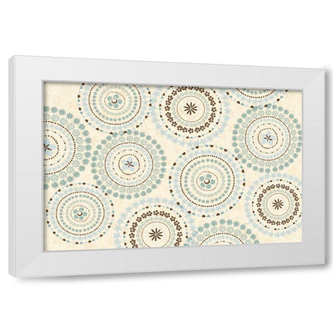 Song Birds V Cream White Modern Wood Framed Art Print by Charron, Veronique