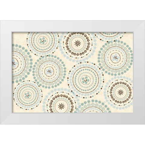 Song Birds V Cream White Modern Wood Framed Art Print by Charron, Veronique