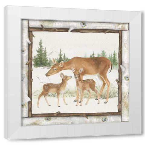 Family Cabin II White Modern Wood Framed Art Print by Grove, Beth