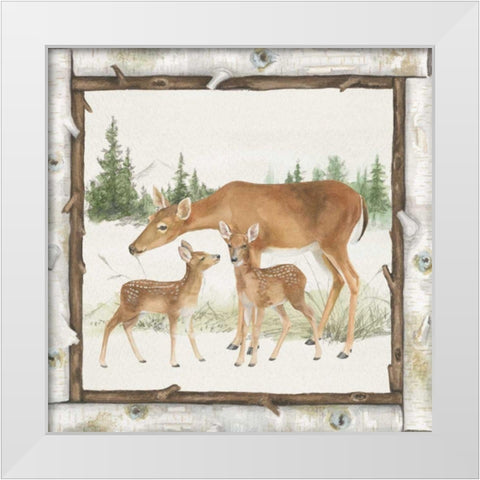 Family Cabin II White Modern Wood Framed Art Print by Grove, Beth