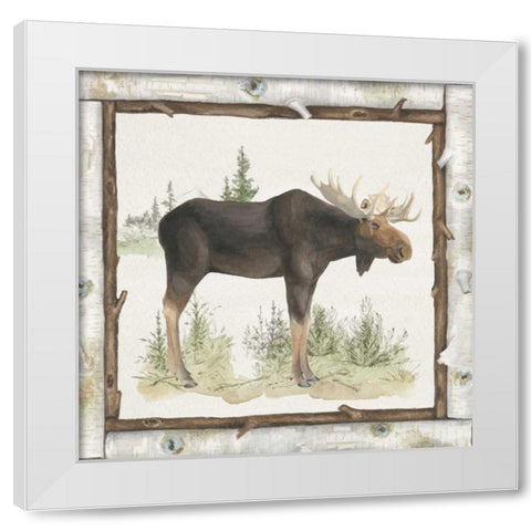 Family Cabin III White Modern Wood Framed Art Print by Grove, Beth