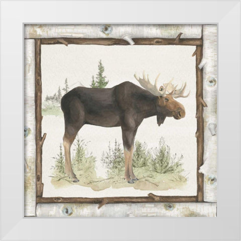 Family Cabin III White Modern Wood Framed Art Print by Grove, Beth