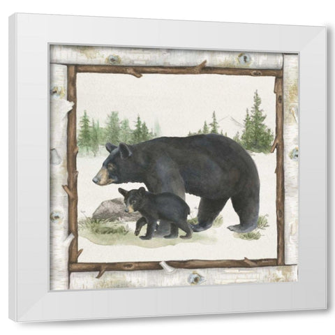 Family Cabin IV White Modern Wood Framed Art Print by Grove, Beth