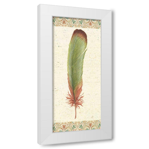 Feather Tales VI White Modern Wood Framed Art Print by Brissonnet, Daphne