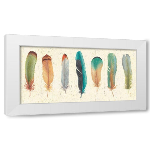 Feather Tales VII White Modern Wood Framed Art Print by Brissonnet, Daphne