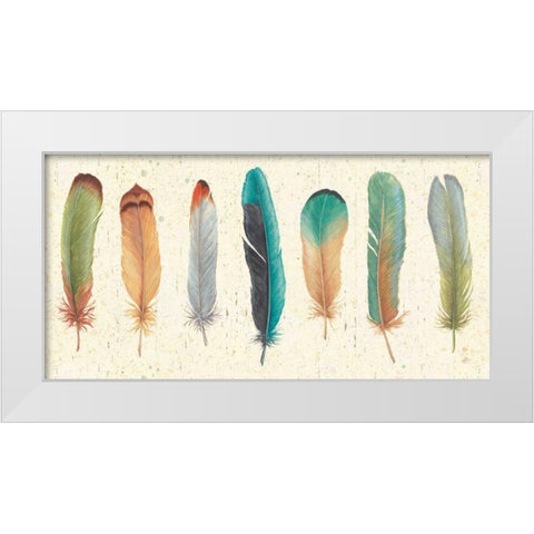 Feather Tales VII White Modern Wood Framed Art Print by Brissonnet, Daphne