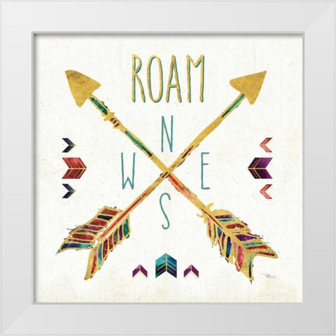 Beautiful Arrows VI White Modern Wood Framed Art Print by Pela Studio