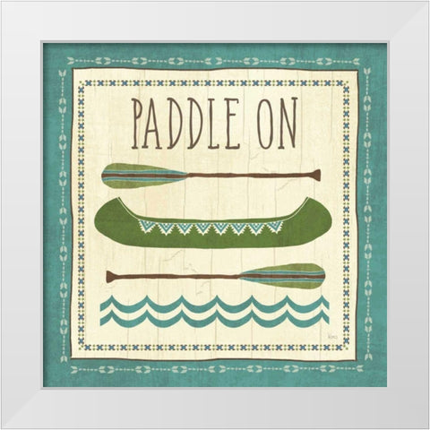 Lake Retreat I White Modern Wood Framed Art Print by Charron, Veronique