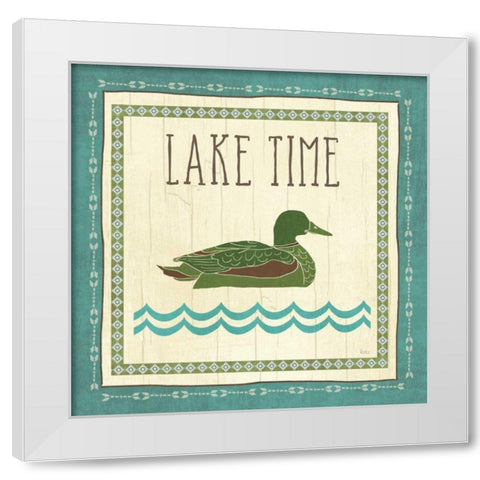 Lake Retreat II White Modern Wood Framed Art Print by Charron, Veronique