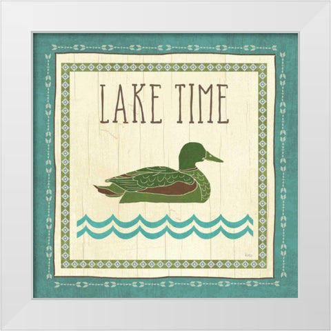 Lake Retreat II White Modern Wood Framed Art Print by Charron, Veronique
