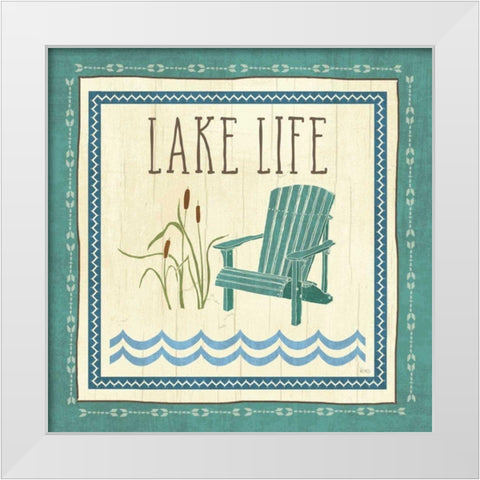 Lake Retreat IV White Modern Wood Framed Art Print by Charron, Veronique