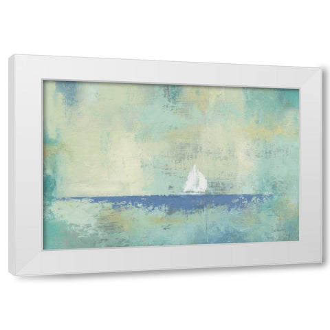 Sailboat Dream White Modern Wood Framed Art Print by Wiens, James