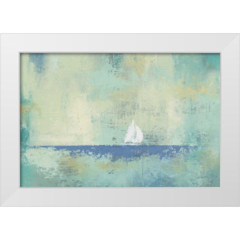 Sailboat Dream White Modern Wood Framed Art Print by Wiens, James