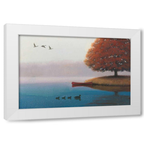 Early in the Morning White Modern Wood Framed Art Print by Wiens, James