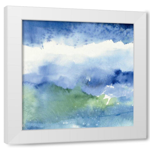 Midnight at the Lake III White Modern Wood Framed Art Print by Schick, Mike