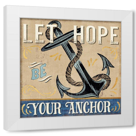 A Great Journey VI White Modern Wood Framed Art Print by Pela Studio