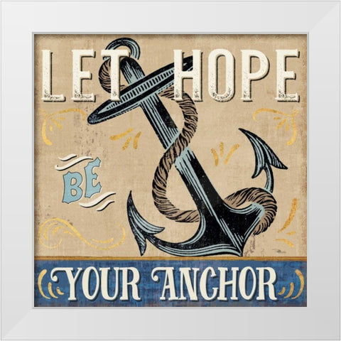 A Great Journey VI White Modern Wood Framed Art Print by Pela Studio