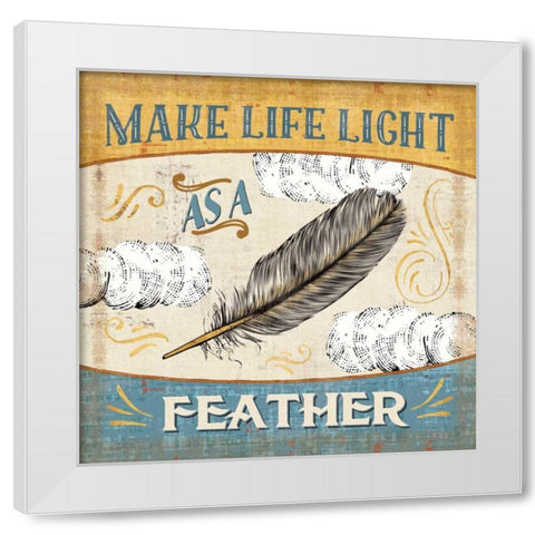 A Great Journey VIII White Modern Wood Framed Art Print by Pela Studio