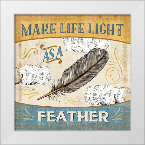 A Great Journey VIII White Modern Wood Framed Art Print by Pela Studio